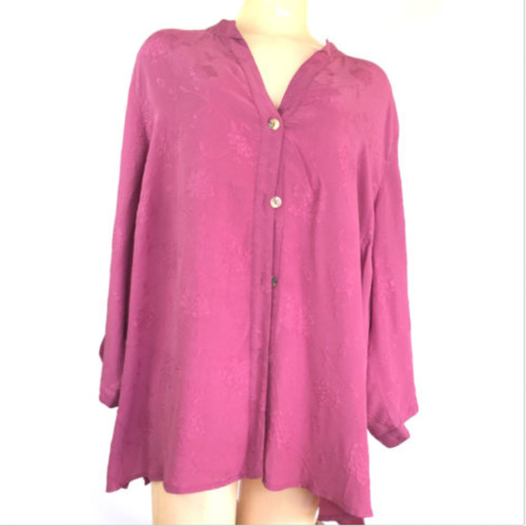 citron santa monica Tops - Citron Santa Monica Tunic Top Silk Pink